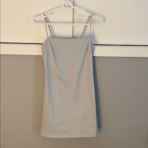 Light Blue Skinny-Strap Dress